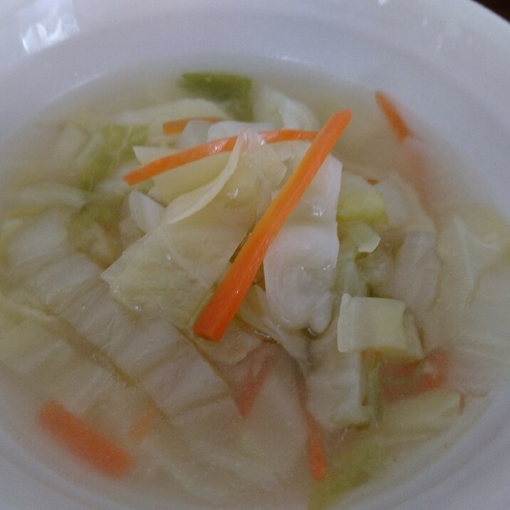 生姜入り野菜スープ